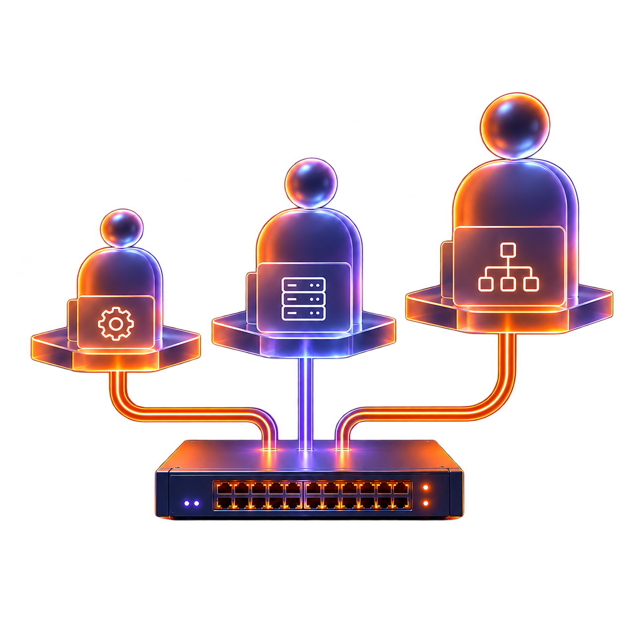 Different engineer levels matched to network tasks